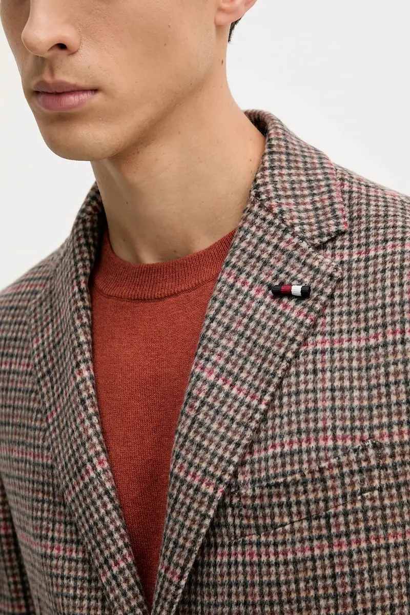 giacca con lana colore marrone FSTHL6949.FSTH510 miniatura 5