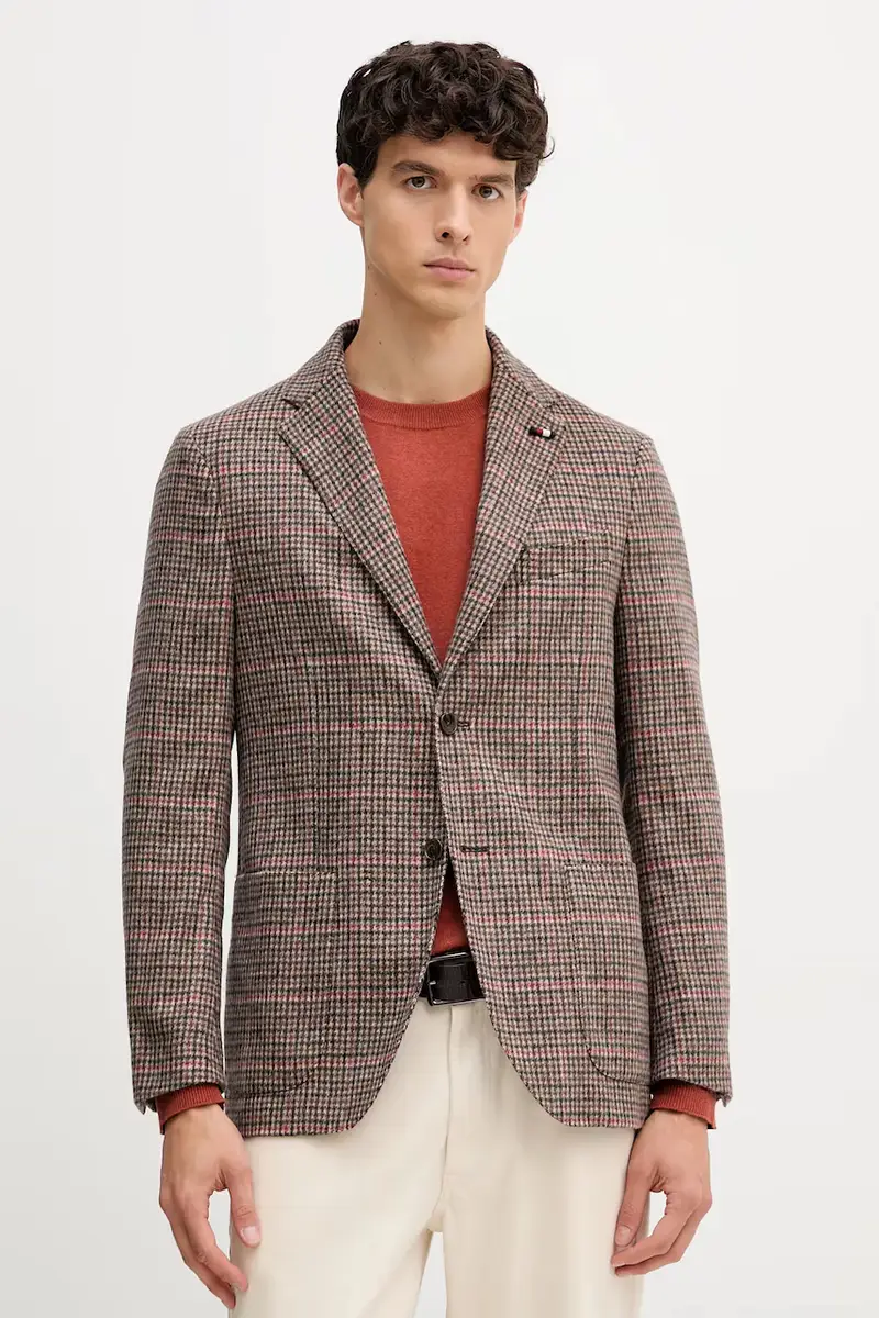 giacca con lana colore marrone FSTHL6949.FSTH510