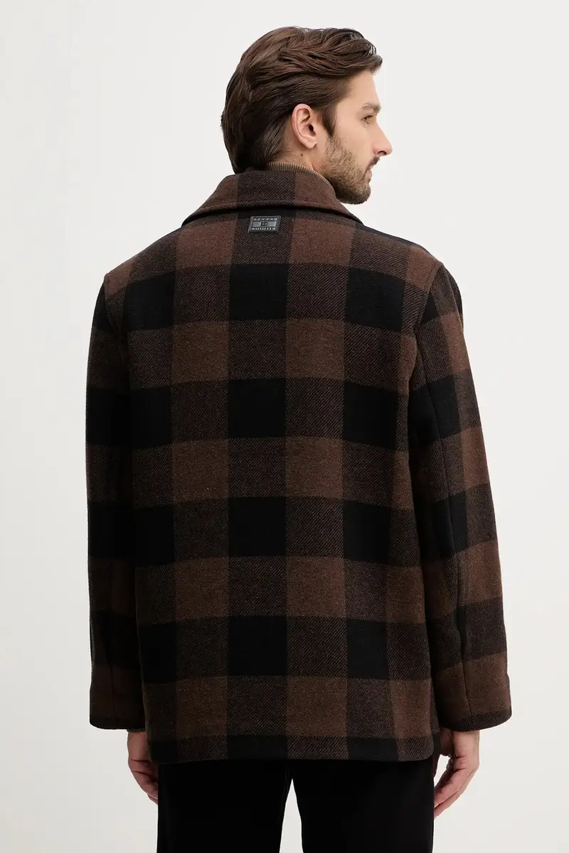 giacca con lana colore marrone MW0MW40623 miniatura 3