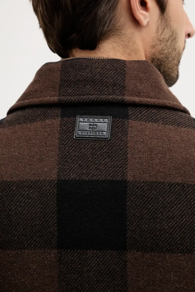 giacca con lana colore marrone MW0MW40623 miniatura 5