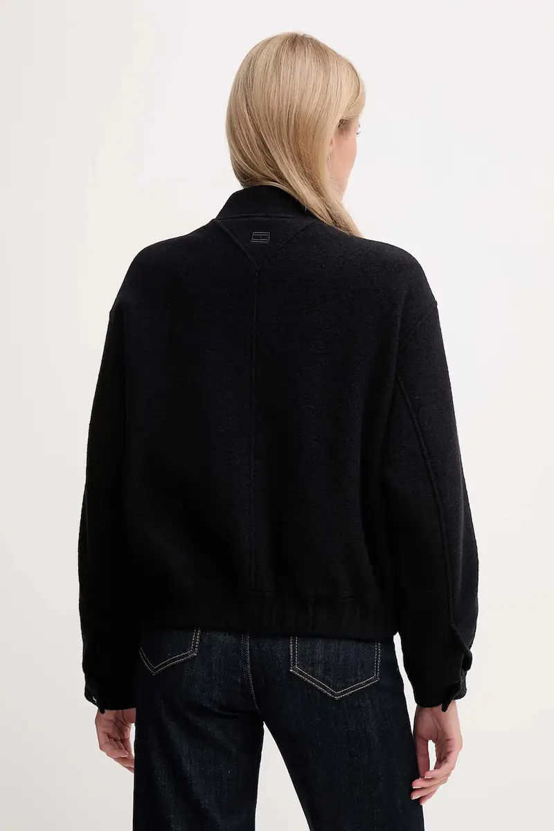 giacca con lana colore nero WW0WW45724 miniatura 3