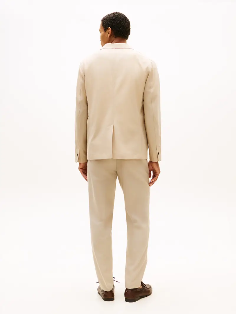 Tommy Hilfiger Giacca da completo beige in materiale riciclato miniatura 3