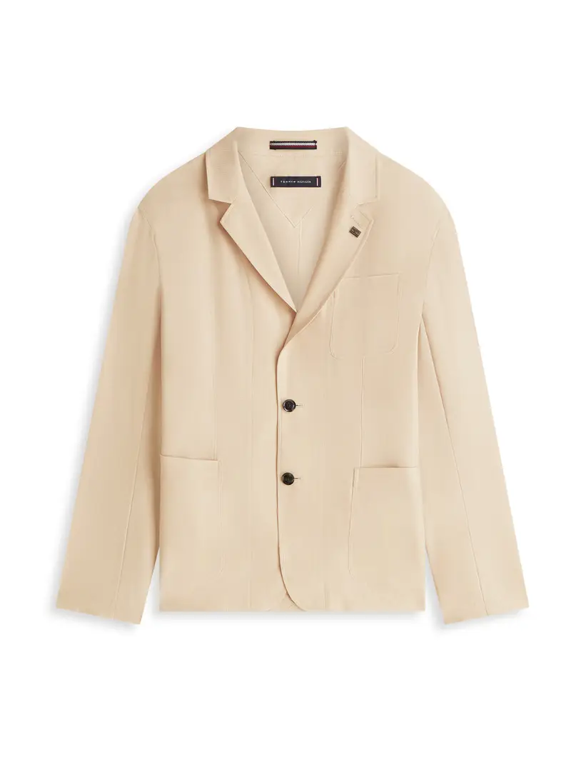 Tommy Hilfiger Giacca da completo beige in materiale riciclato