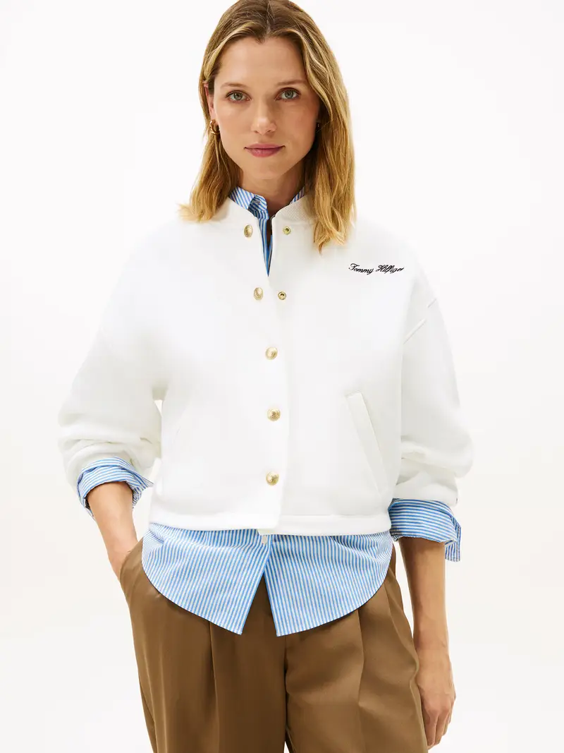 Giacca di felpa bianco miniatura 2