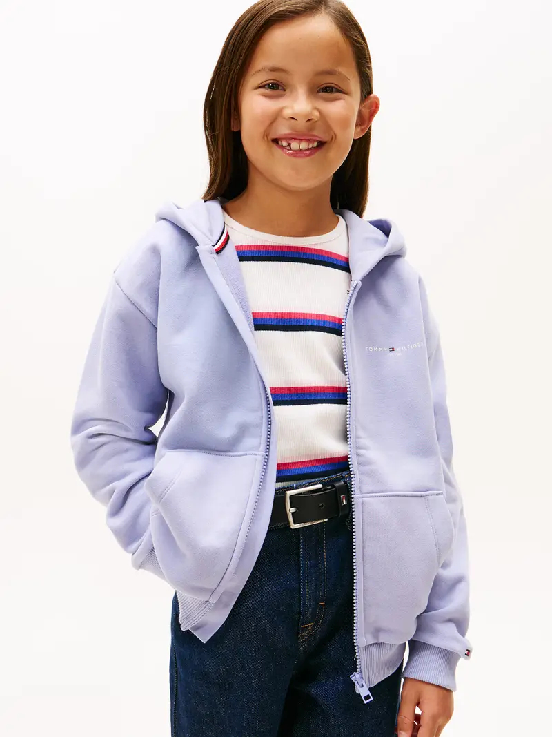 Giacca di felpa blu chiaro miniatura 2