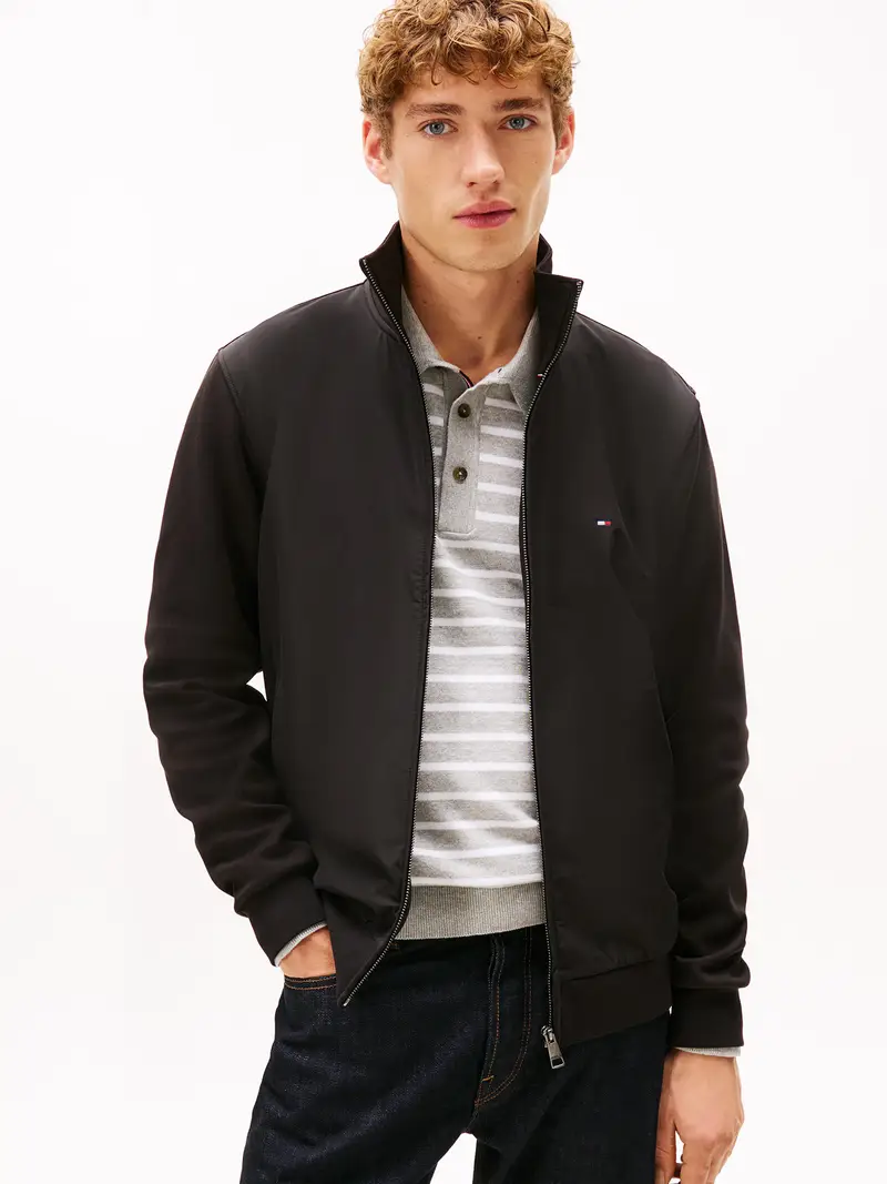 Giacca di felpa Essential nero miniatura 2