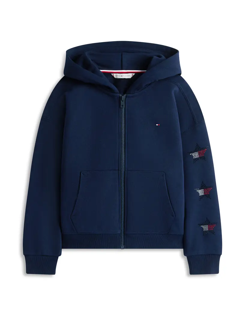 Giacca di felpa navy / rosso scuro / nero / trasparente