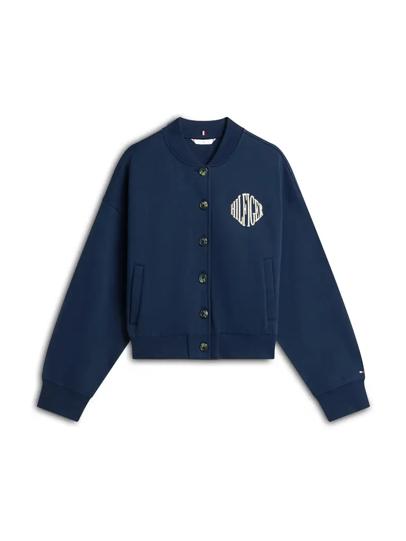 Giacca di felpa 'VARSITY' crema / navy / rosso / bianco