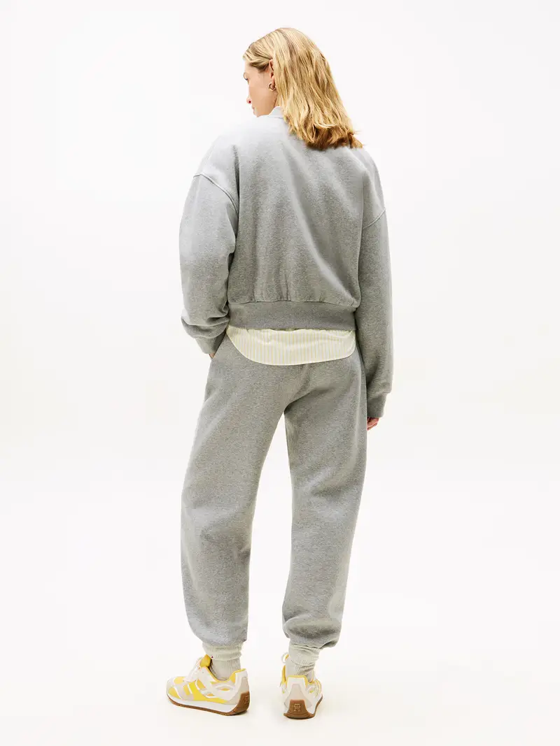 Giacca di felpa Varsity écru / navy / grigio chiaro / rosso Écru miniatura 3