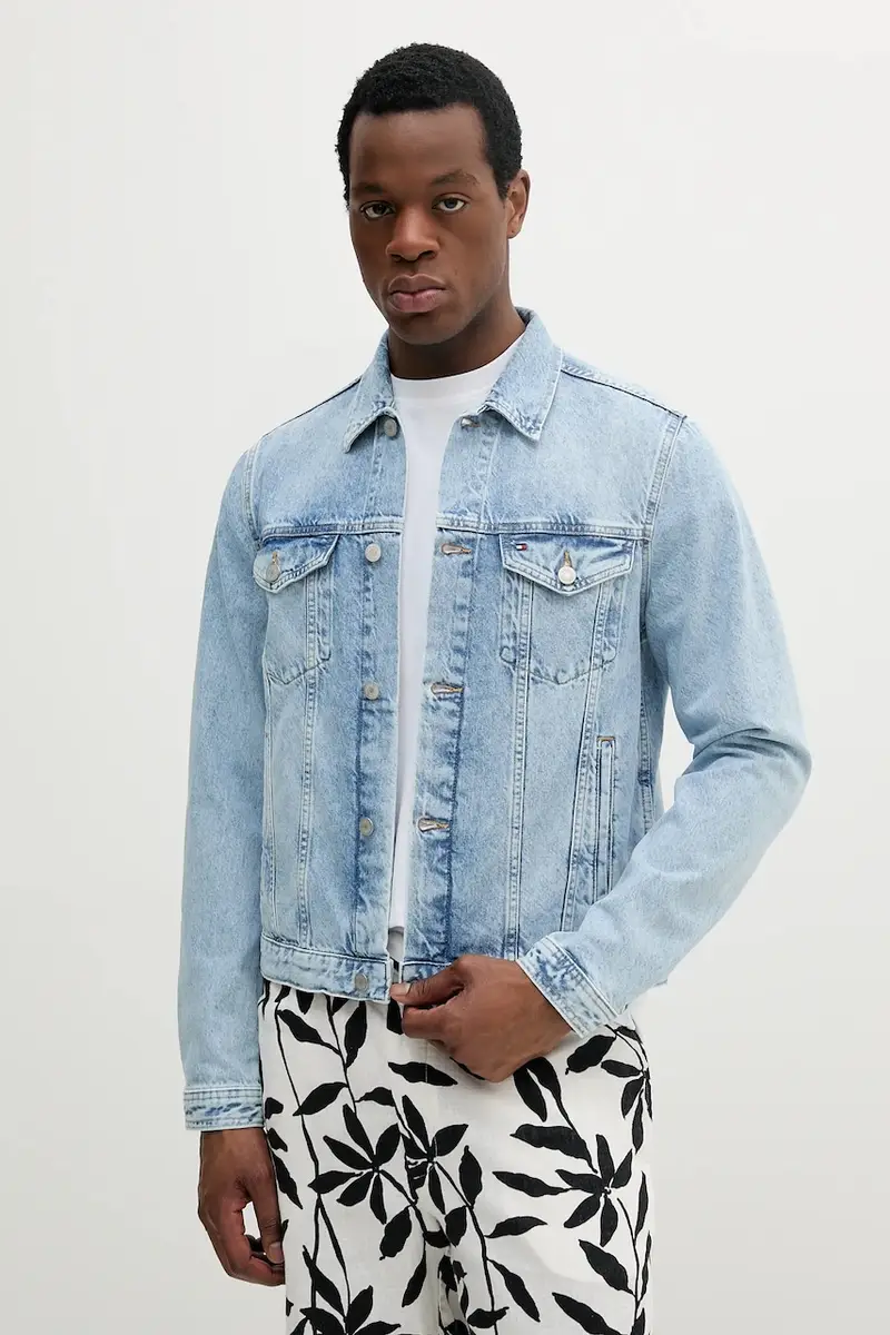 giacca di jeans colore blu MW0MW38956