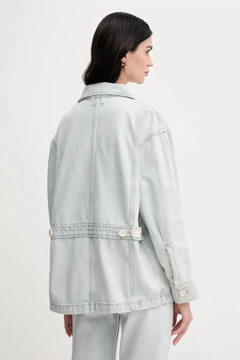 giacca di jeans colore blu WW0WW44410 miniatura 3