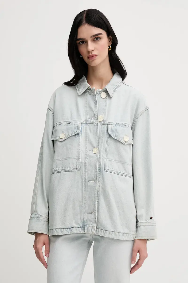 giacca di jeans colore blu WW0WW44410