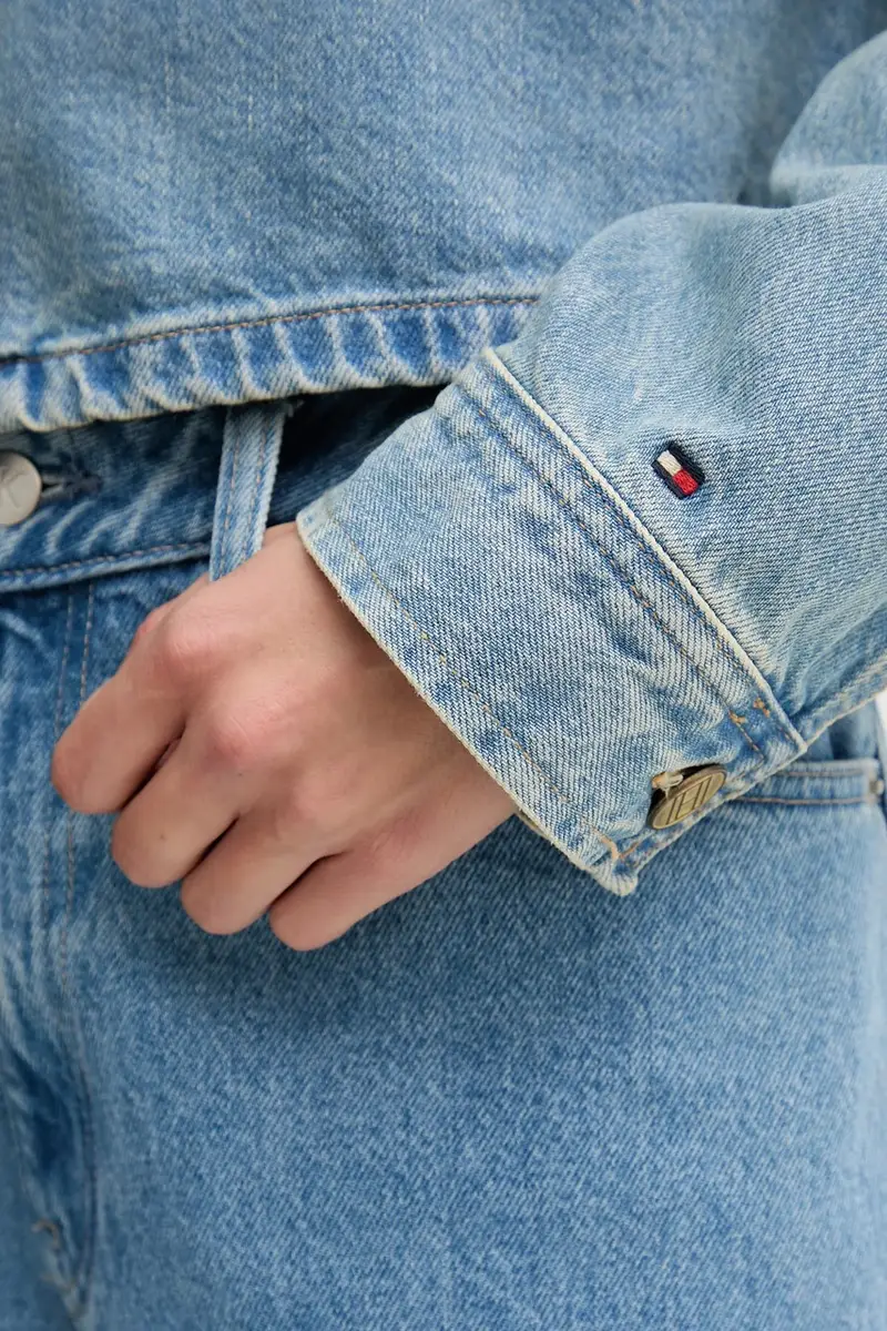 giacca di jeans colore blu WW0WW46740 miniatura 5