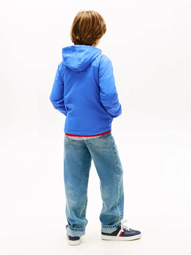 Giacca di mezza stagione azzurro / blu scuro / rosso / bianco miniatura 3