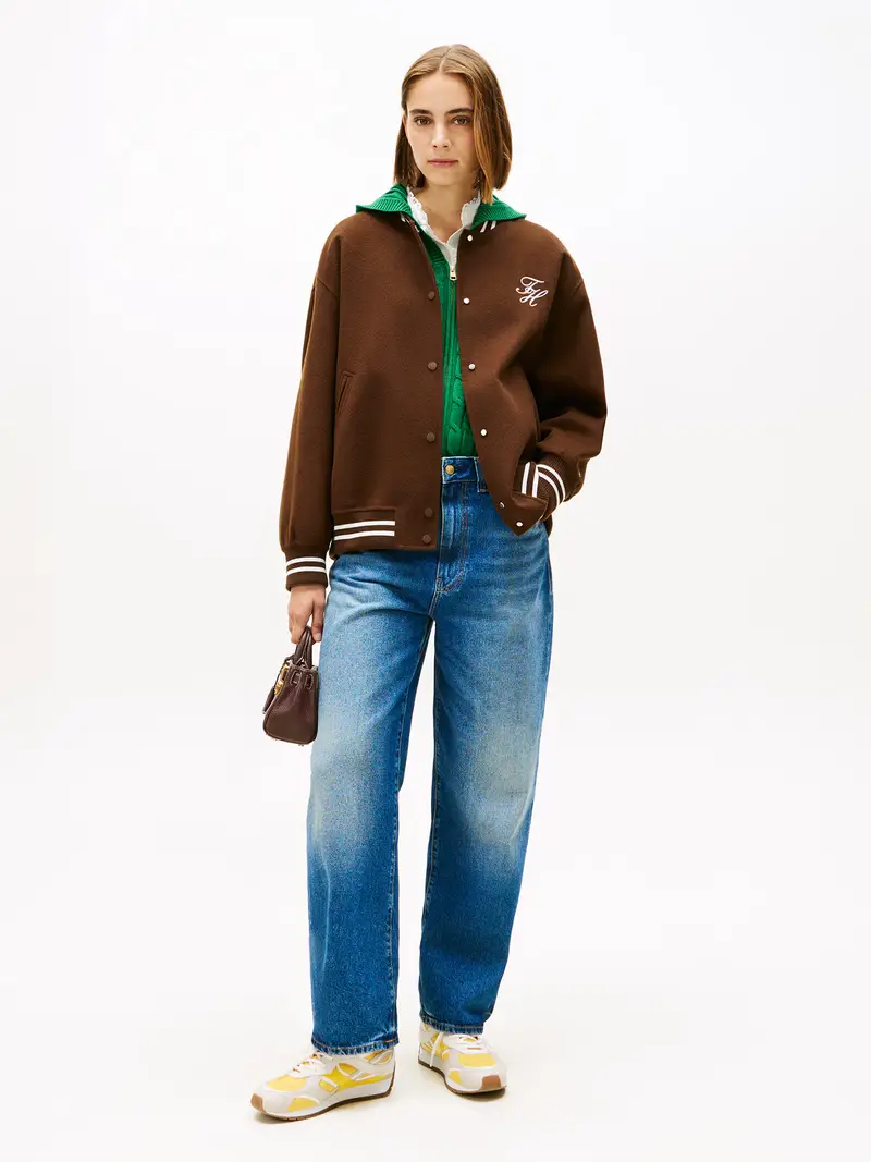 Giacca di mezza stagione blu / marrone miniatura 3