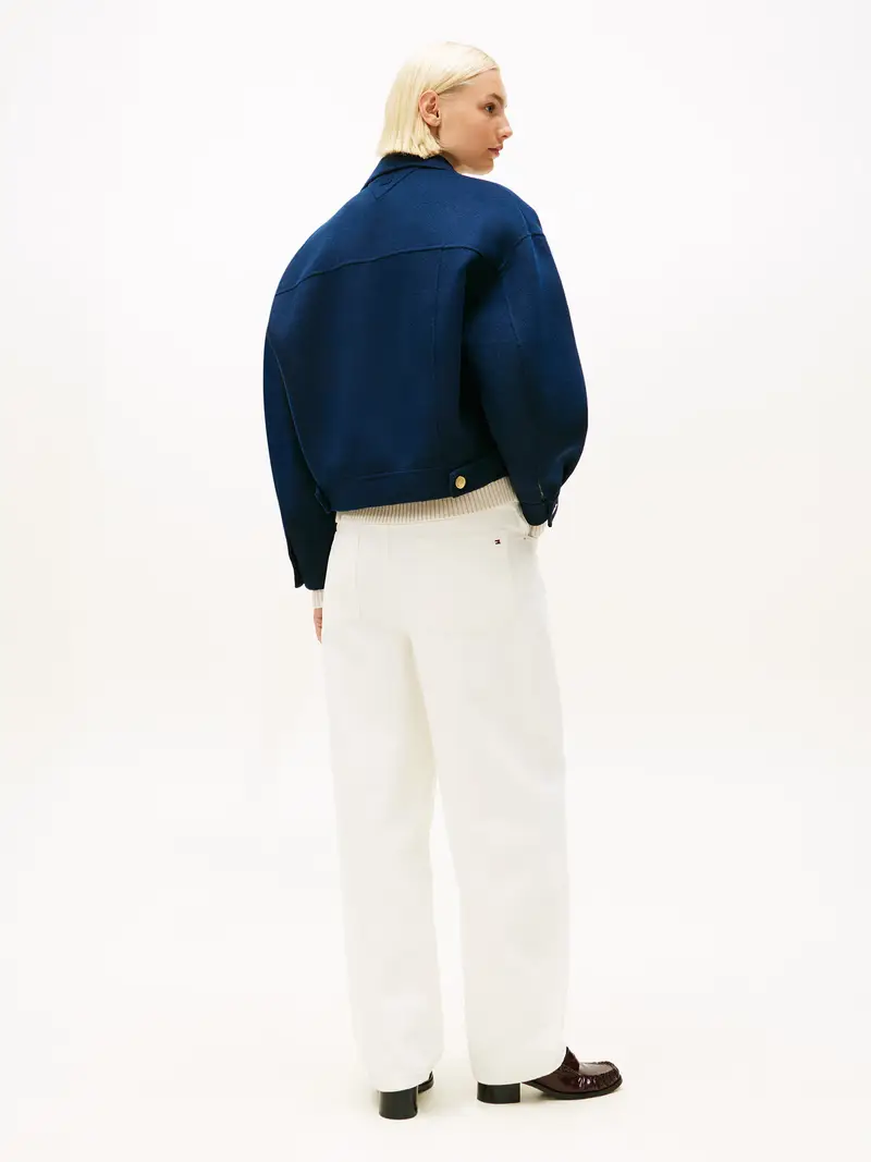 Giacca di mezza stagione blu scuro miniatura 3