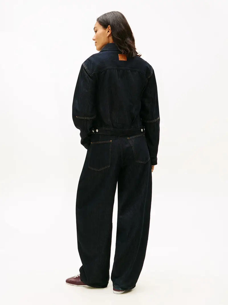 Giacca di mezza stagione blu scuro miniatura 3