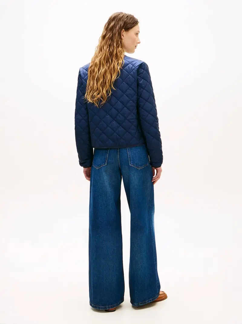 Giacca di mezza stagione blu scuro miniatura 3