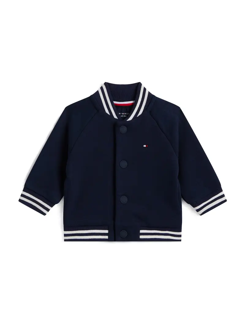 Giacca di mezza stagione blu scuro / bianco