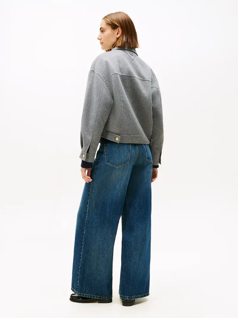 Giacca di mezza stagione grigio sfumato miniatura 3