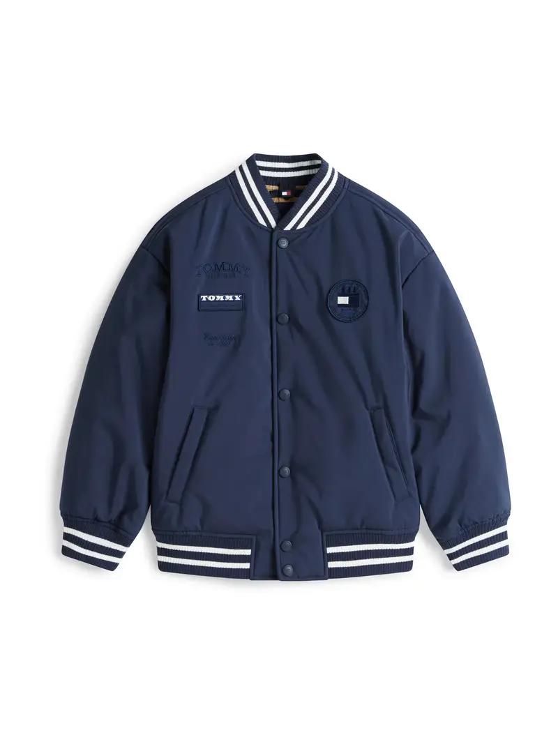 Giacca di mezza stagione navy / bianco