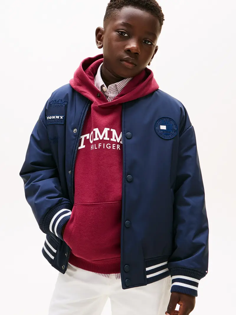 Giacca di mezza stagione navy / bianco miniatura 2