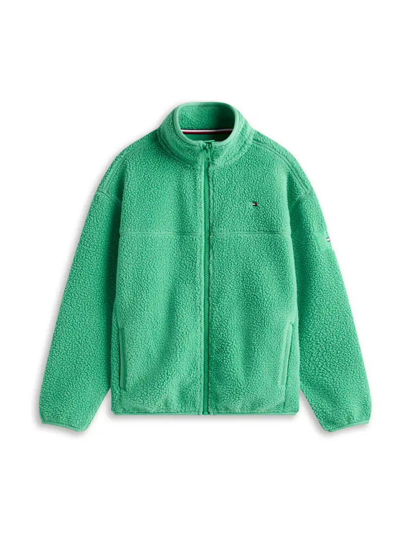 Giacca di pile verde