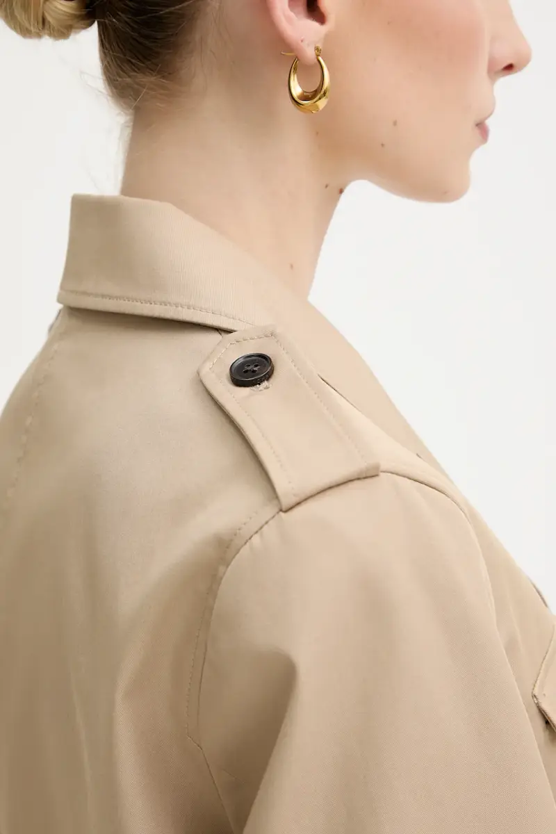 giacca in cotone colore beige WW0WW47164 miniatura 5