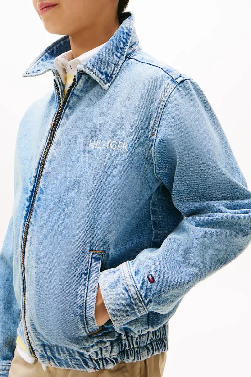 giacca jeans bambino/a colore blu KB0KB09578 miniatura 3