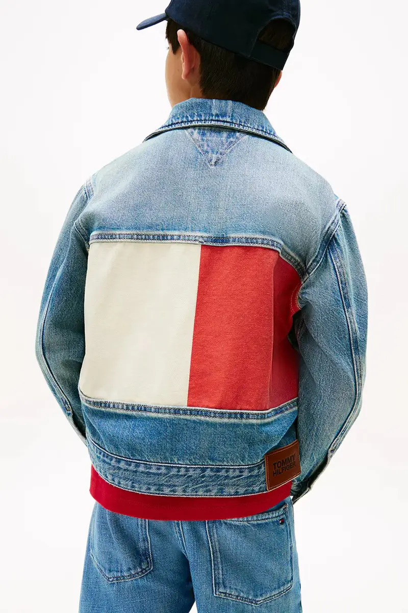 giacca jeans bambino/a colore blu KB0KB10108 miniatura 3