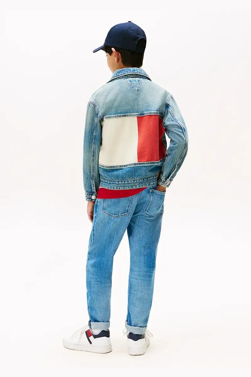 giacca jeans bambino/a colore blu KB0KB10108 miniatura 4