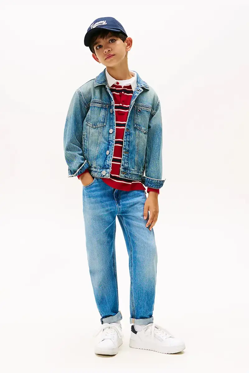 giacca jeans bambino/a colore blu KB0KB10108 miniatura 5