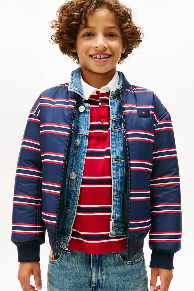 giacca per bambini colore blu navy KB0KB09957 miniatura 4