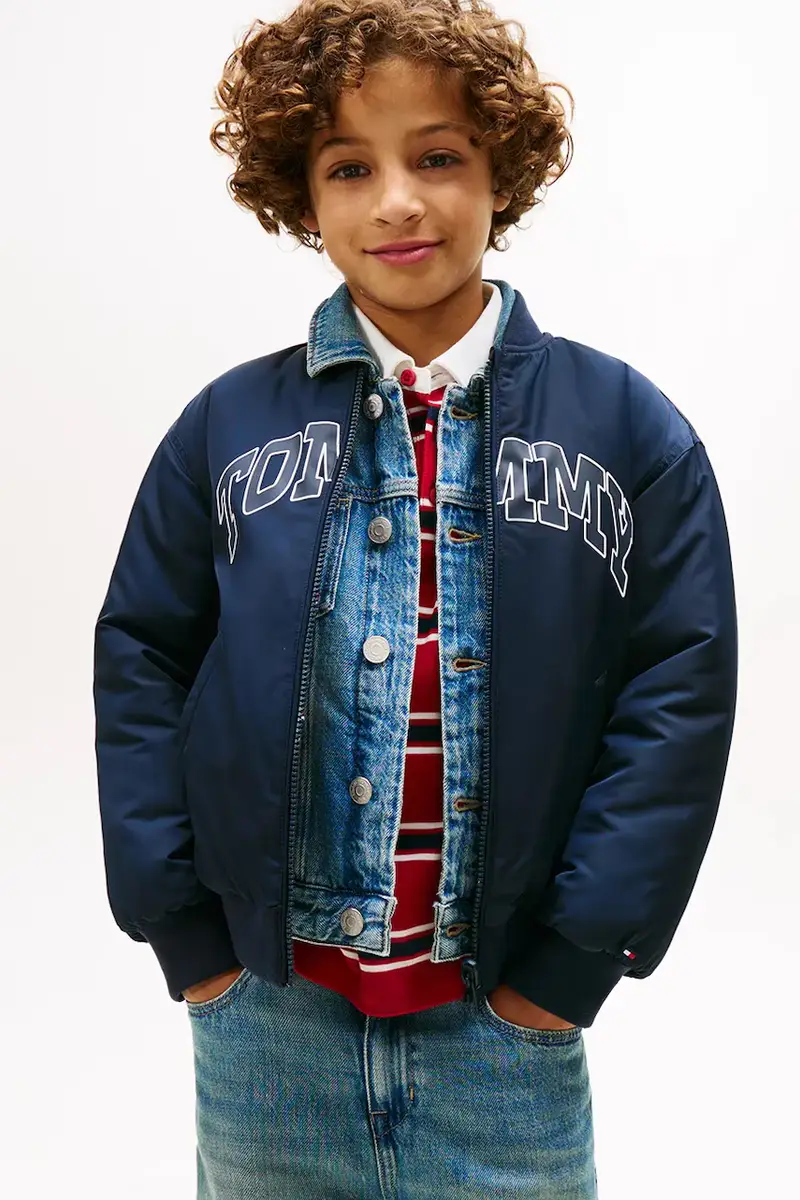 giacca per bambini colore blu navy KB0KB09957