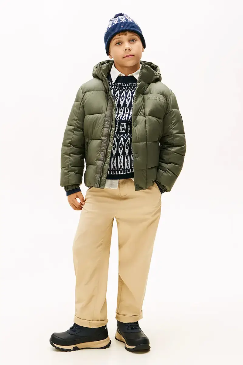 giacca per bambini colore verde KB0KB10093 miniatura 4