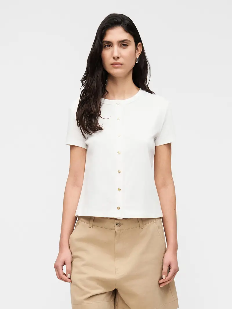 Tommy Hilfiger Giacchetta Donna Bianco in Jersey miniatura 2