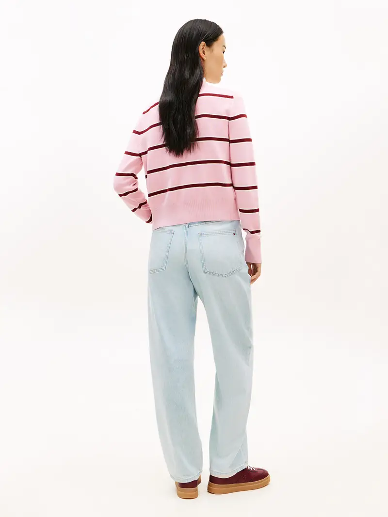 Giacchetta rosa / rosso scuro / bianco miniatura 3