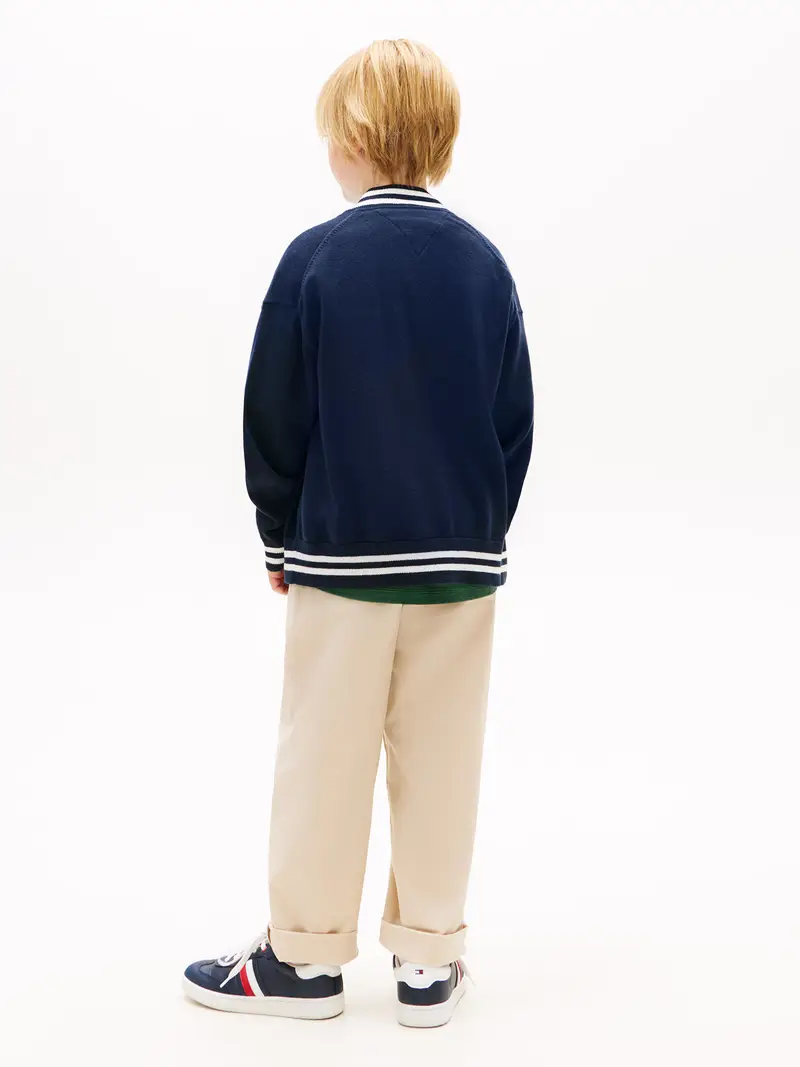 Giacchetta VARSITY blu scuro / bianco miniatura 3