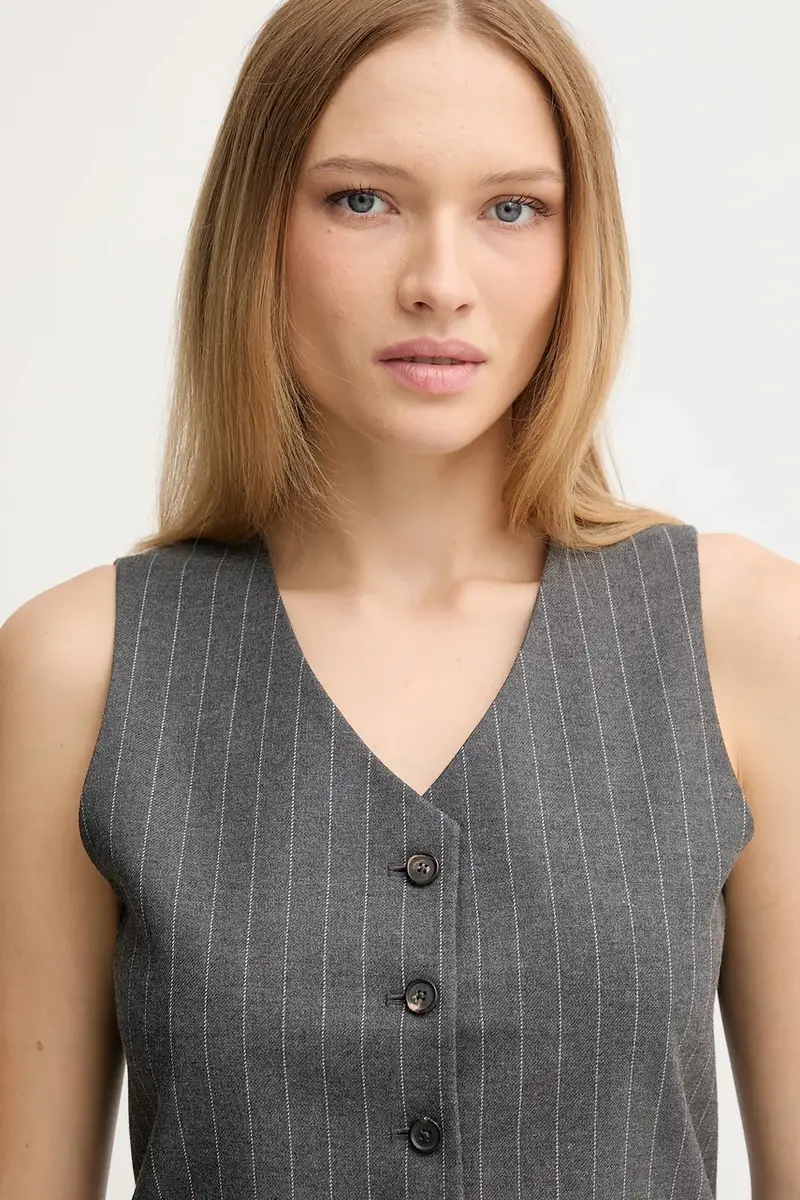 gilet colore grigio WW0WW46661 miniatura 4