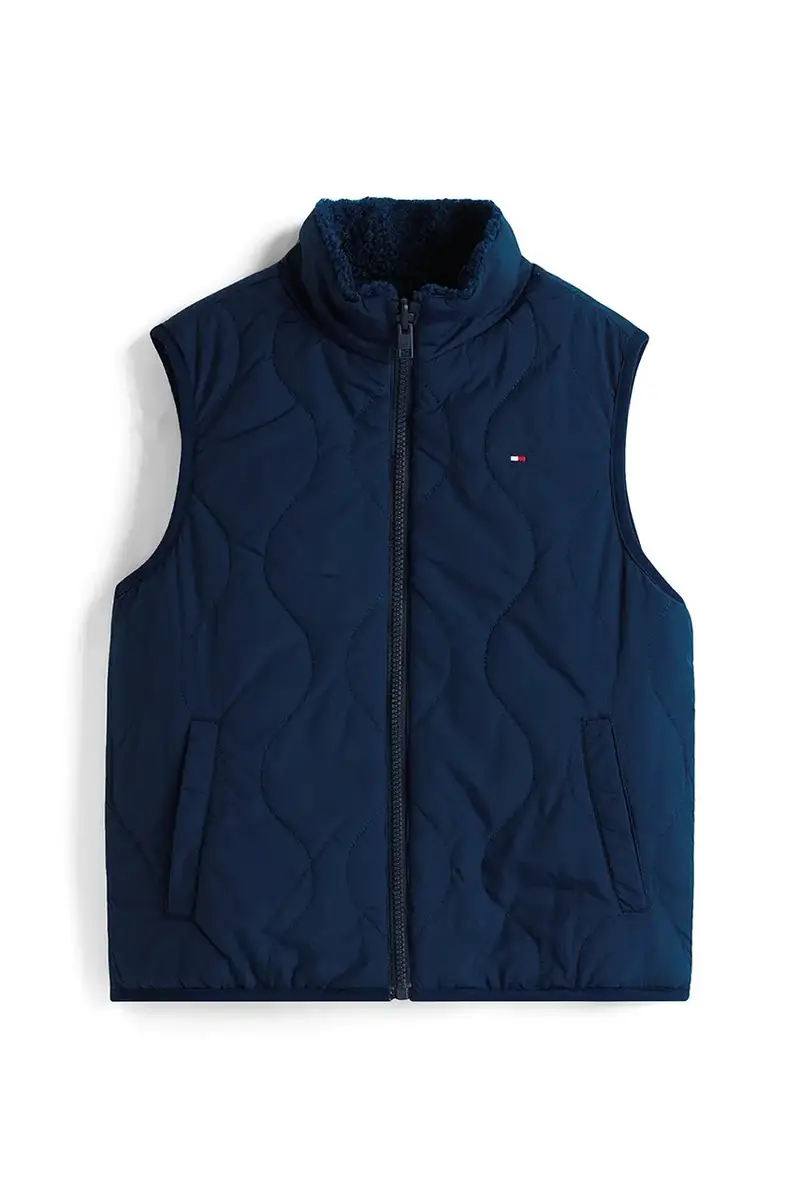 gilet da bambino colore blu navy KS0KS00659 miniatura 3