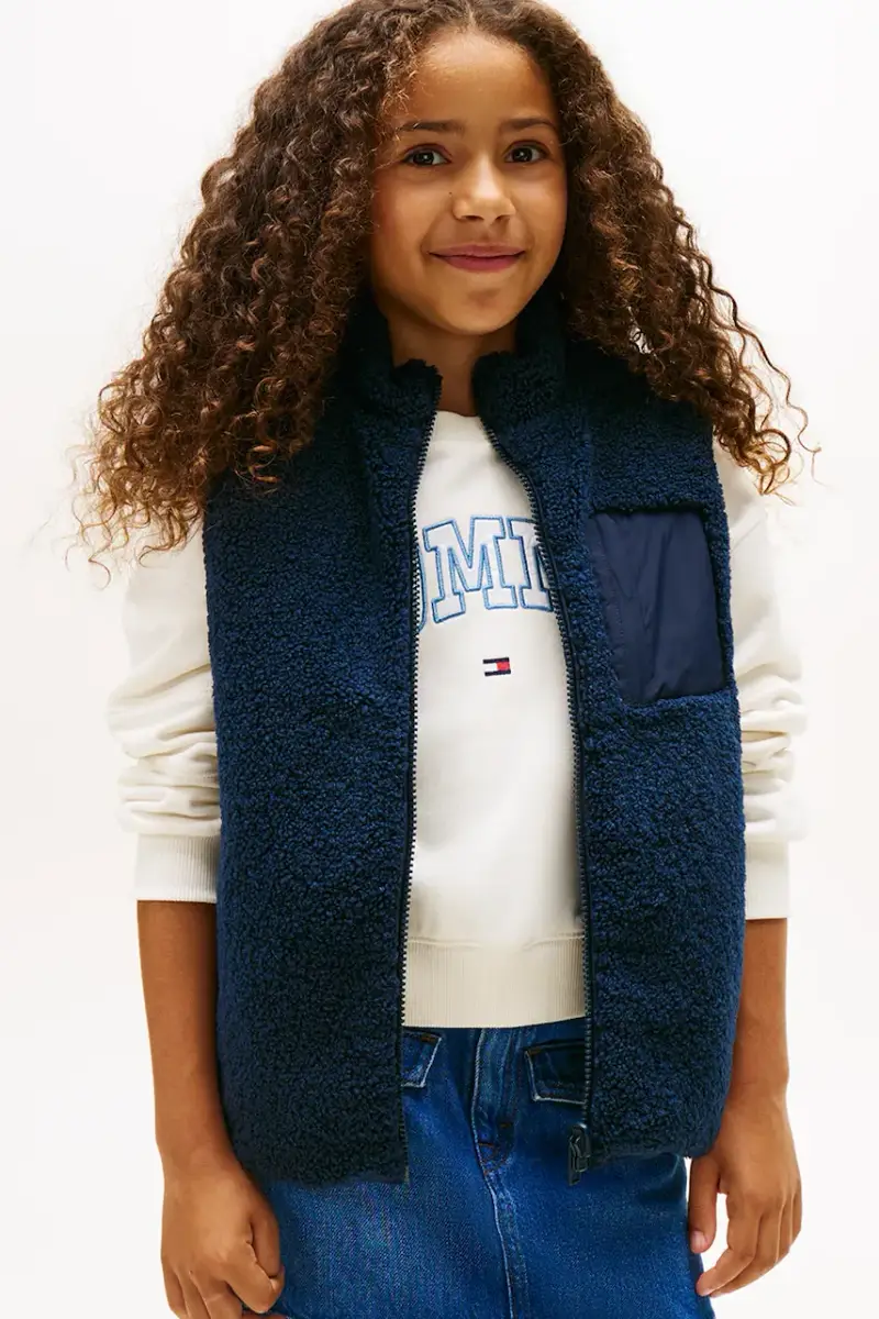 gilet da bambino colore blu navy KS0KS00659