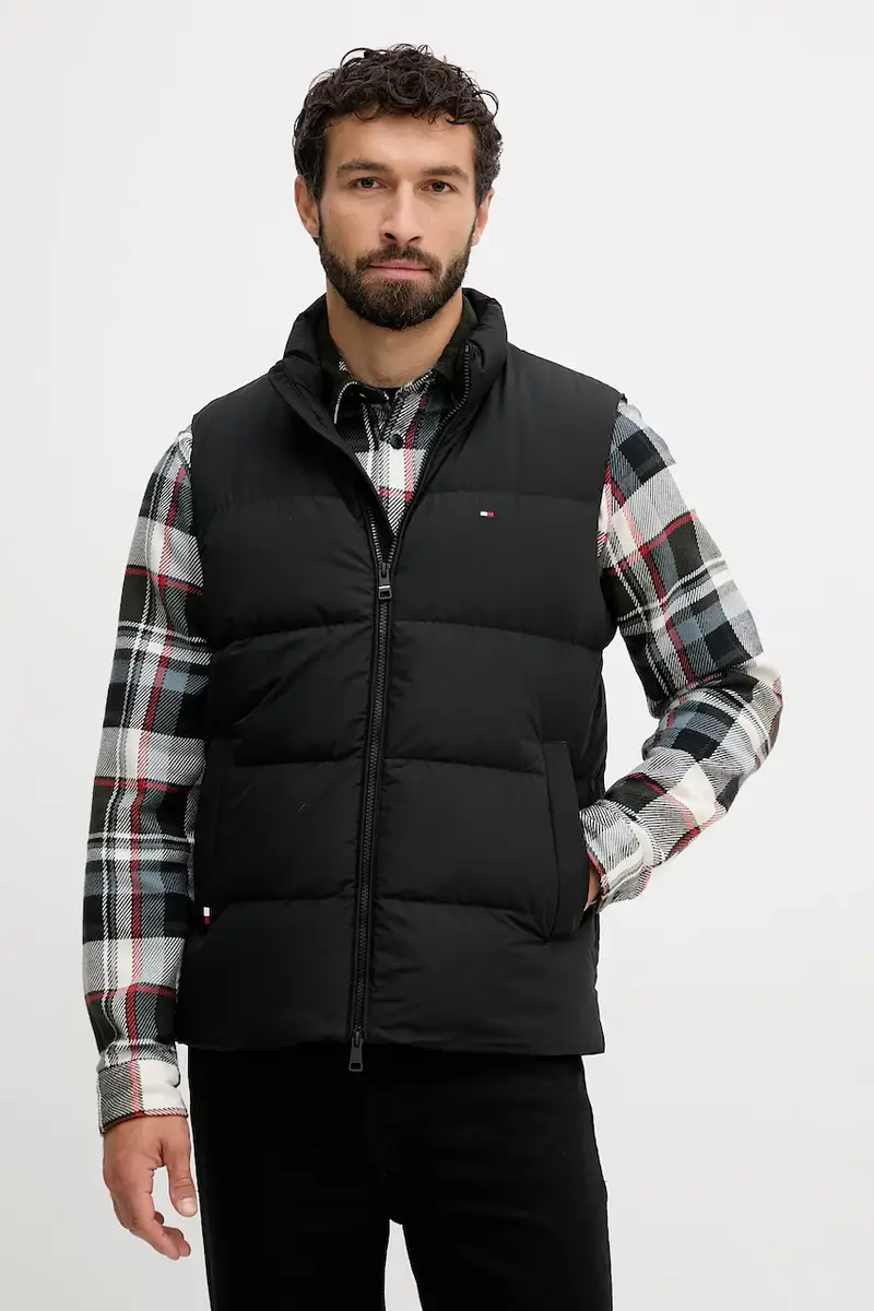 gilet in piuma colore nero MW0MW40607