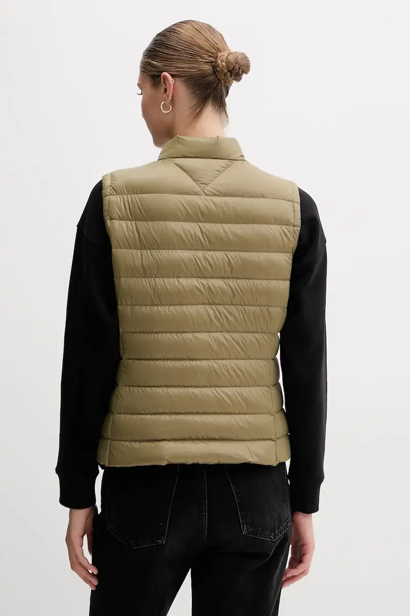 gilet in piuma colore verde WW0WW45499 miniatura 3