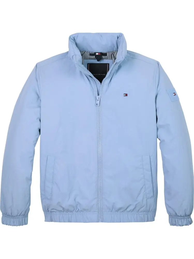 giubbotto bomber kids/junior in nylon celeste