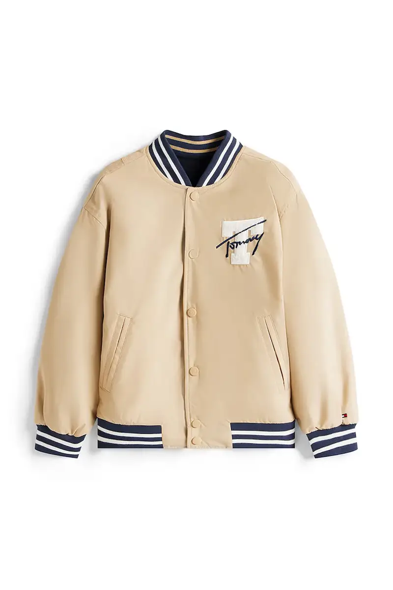 giubbotto bomber reversibile per bambini colore beige KB0KB09740 miniatura 2