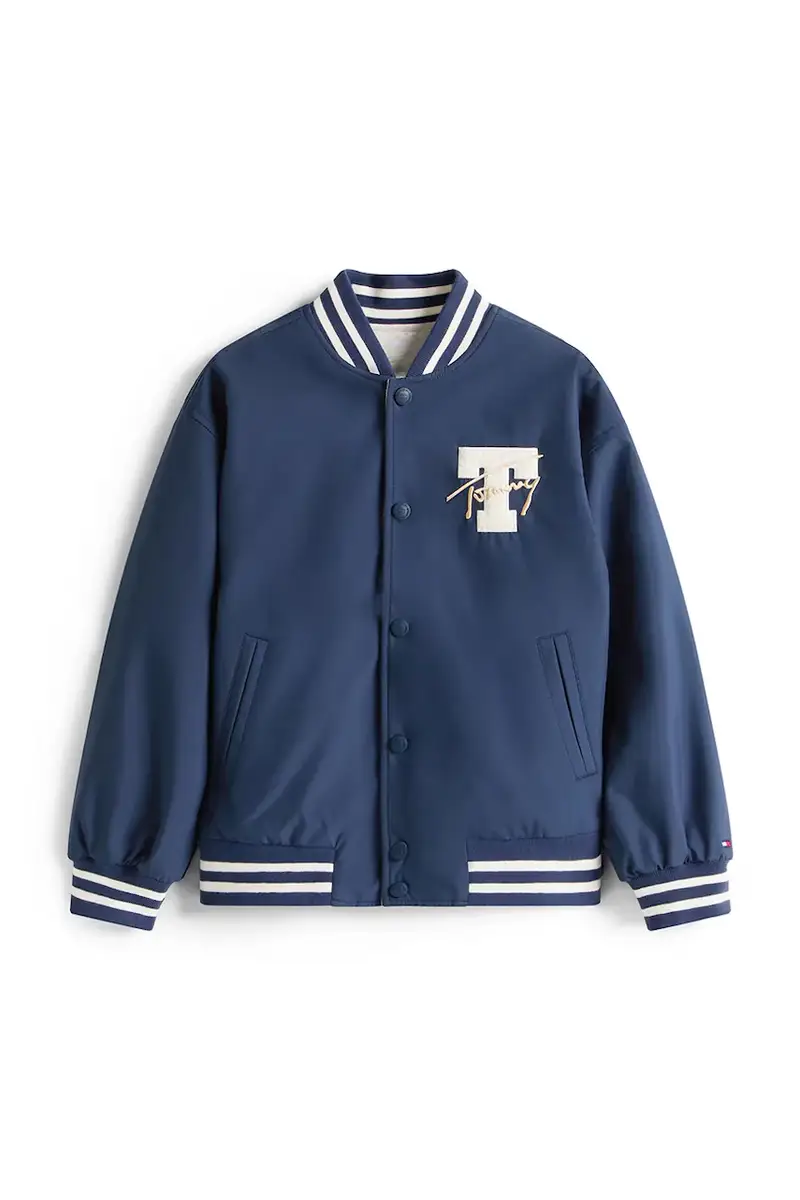 giubbotto bomber reversibile per bambini colore blu navy KB0KB09740 miniatura 2