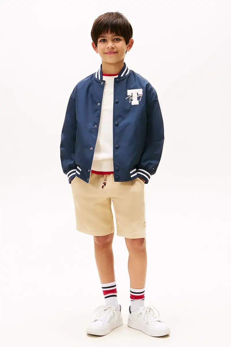 giubbotto bomber reversibile per bambini colore blu navy KB0KB09740 miniatura 3