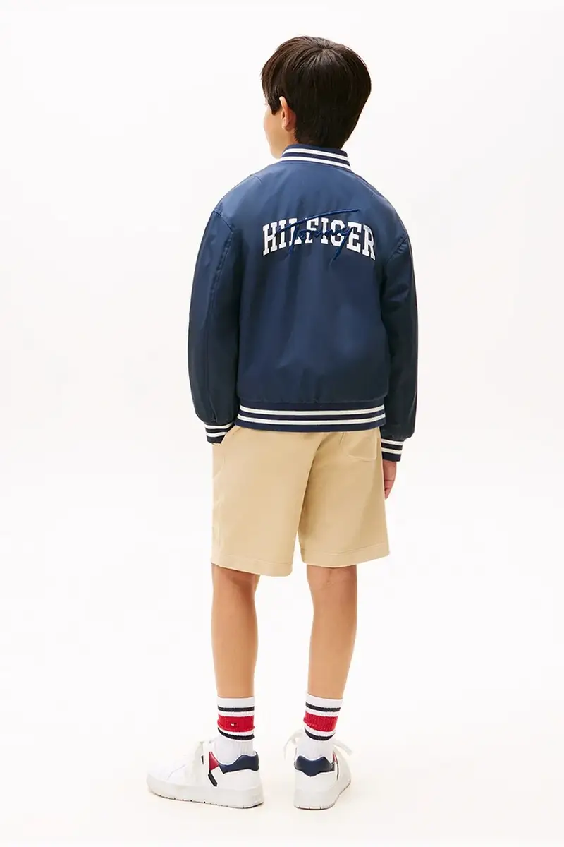 giubbotto bomber reversibile per bambini colore blu navy KB0KB09740 miniatura 4