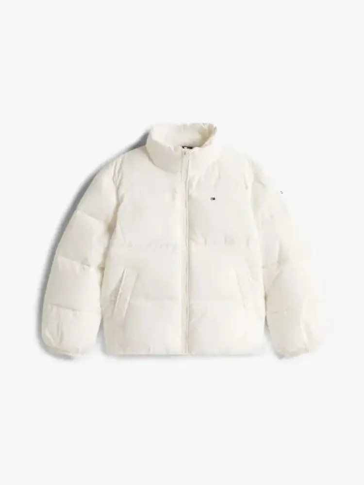 giubbotto kids/junior color panna con maxi bandiera sul retro