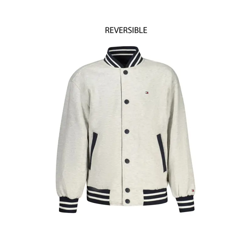 Giubbotto Maniche Lunghe Unisex Blu Ricamo miniatura 3